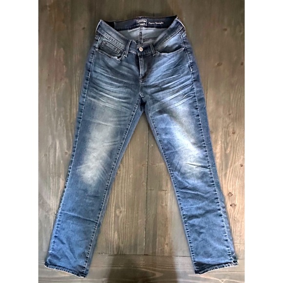 Signature Levi Strauss Gold Blue Denim Curvy Straight Jeans Womens Size 6 28x32 - Picture 1 of 8